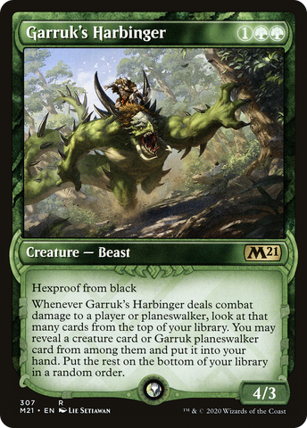 Garruk's Harbinger (Showcase) [Core Set 2021]