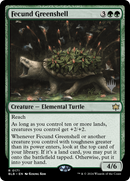 Fecund Greenshell (Promo Pack) [Bloomburrow Promos]