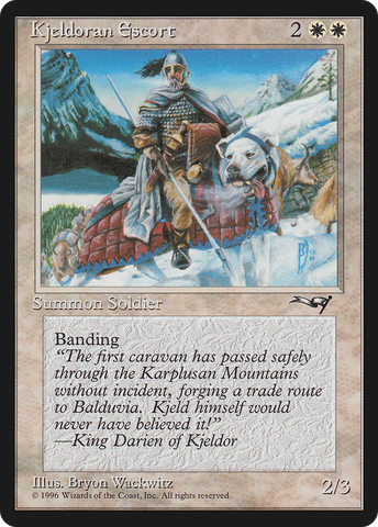 Kjeldoran Escort (Wall Background) [Alliances]