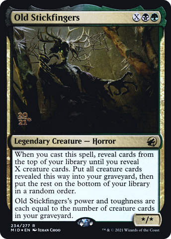 Old Stickfingers [Innistrad: Midnight Hunt Prerelease Promos]
