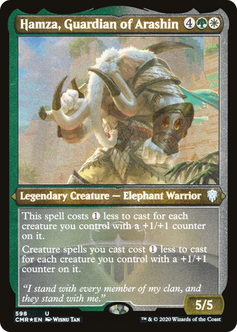 Hamza, Guardian of Arashin [Commander Legends Etched]