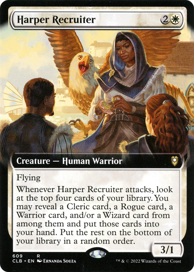 Harper Recruiter (Extended Art) [Commander Legends: Battle for Baldur's Gate]