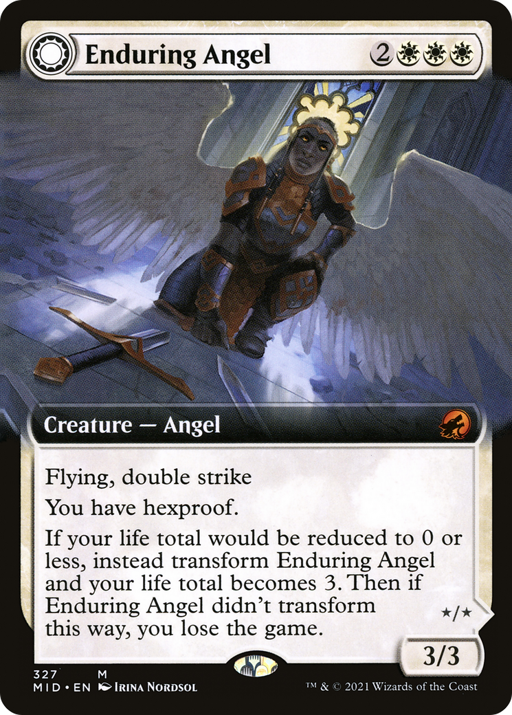 Enduring Angel // Angelic Enforcer (Extended) [Innistrad: Midnight Hunt]