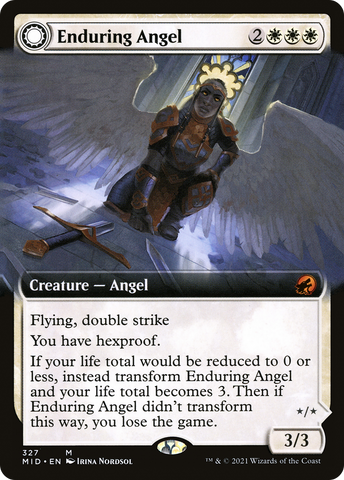 Enduring Angel // Angelic Enforcer (Extended) [Innistrad: Midnight Hunt]