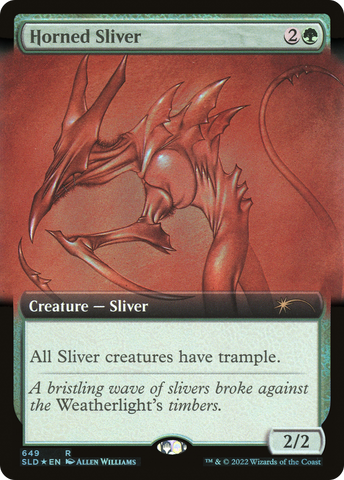 Horned Sliver (Extended Art) [Secret Lair Drop Promos]