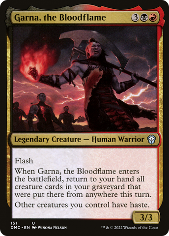 Garna, the Bloodflame [Dominaria United Commander]