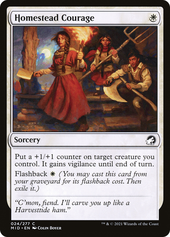 Homestead Courage [Innistrad: Midnight Hunt]