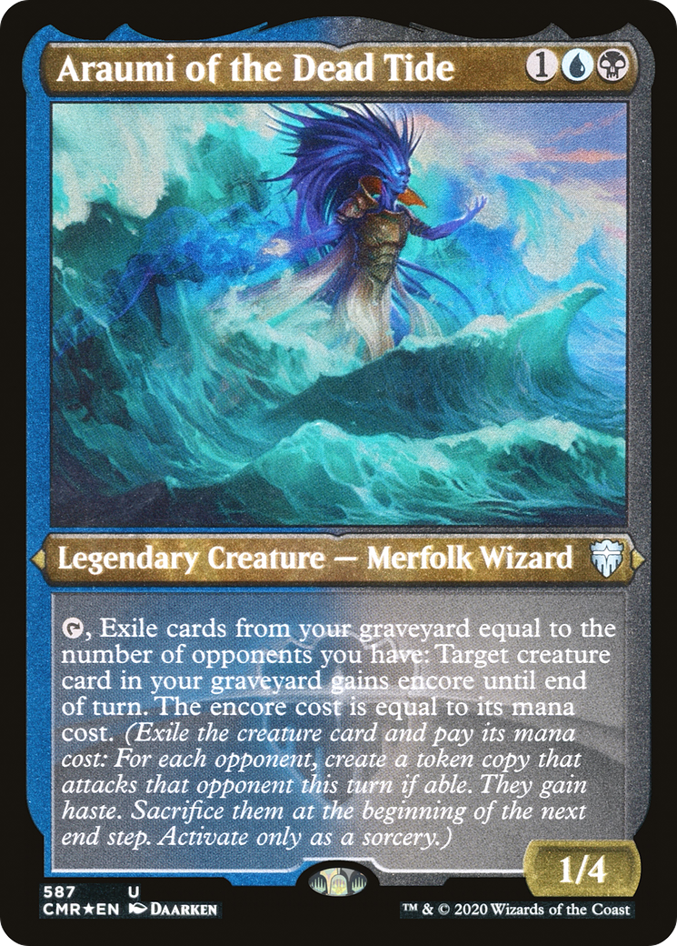 Araumi of the Dead Tide [Commander Legends Etched]
