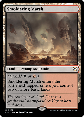 Smoldering Marsh [Outlaws of Thunder Junction Commander]