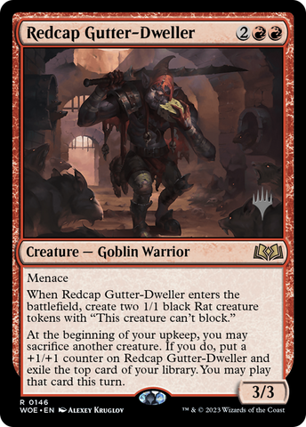 Redcap Gutter-Dweller (Promo Pack) [Wilds of Eldraine Promos]