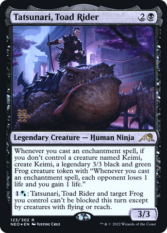 Tatsunari, Toad Rider [Kamigawa: Neon Dynasty Prerelease Promos]