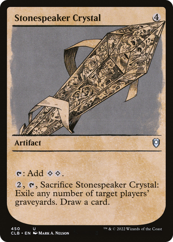 Stonespeaker Crystal (Showcase) [Commander Legends: Battle for Baldur's Gate]
