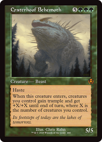 Craterhoof Behemoth (Retro Frame) [Innistrad Remastered]