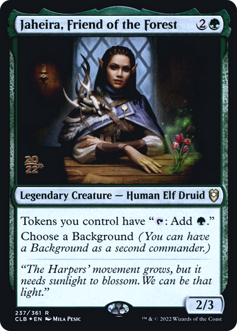 Jaheira, Friend of the Forest [Commander Legends: Battle for Baldur's Gate Prerelease Promos]