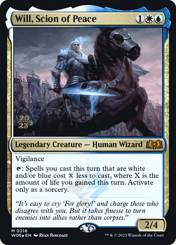 Will, Scion of Peace [Wilds of Eldraine Prerelease Promos]