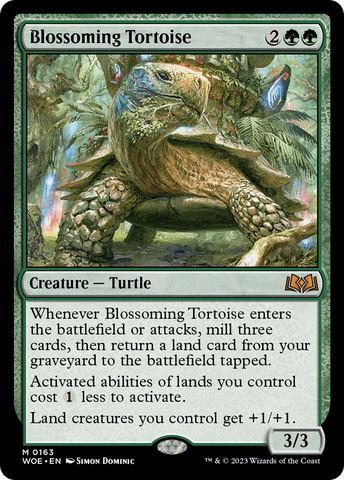 Blossoming Tortoise [Wilds of Eldraine]