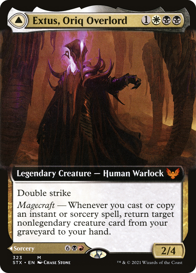 Extus, Oriq Overlord // Awaken the Blood Avatar (Extended) [Strixhaven: School of Mages]