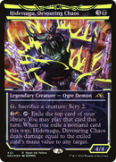 Hidetsugu, Devouring Chaos (Neon Ink Yellow) [Kamigawa: Neon Dynasty]