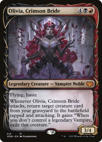 Olivia, Crimson Bride (Showcase Fang Frame) [Innistrad: Crimson Vow]