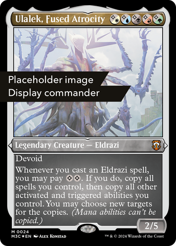 Ulalek, Fused Atrocity (Display Commander) (Ripple Foil) [Modern Horizons 3 Commander]