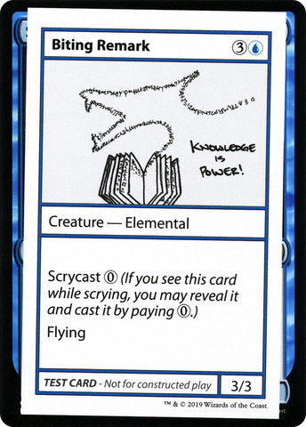 Biting Remark (2021 Edition) [Mystery Booster Playtest Cards]