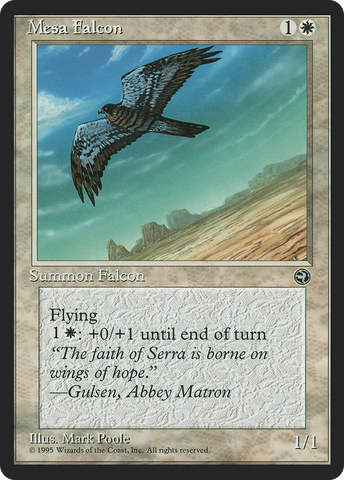 Mesa Falcon (Gemma Flavor Text) [Homelands]