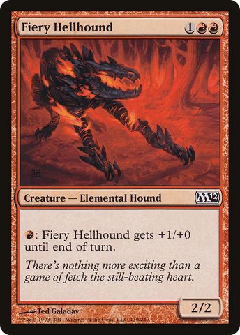 Fiery Hellhound [Magic 2012]