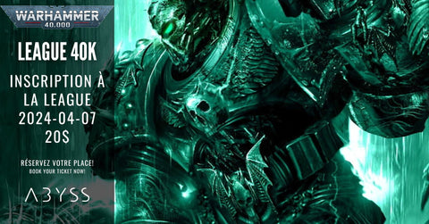 Warhammer 40K League 2024-04-07 ticket