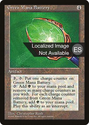 Green Mana Battery [Fourth Edition Foreign Black Border]