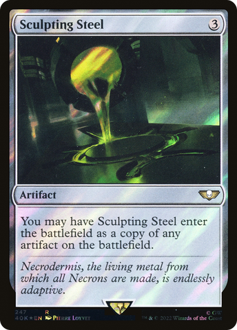 Sculpting Steel (Surge Foil) [Universes Beyond: Warhammer 40,000]