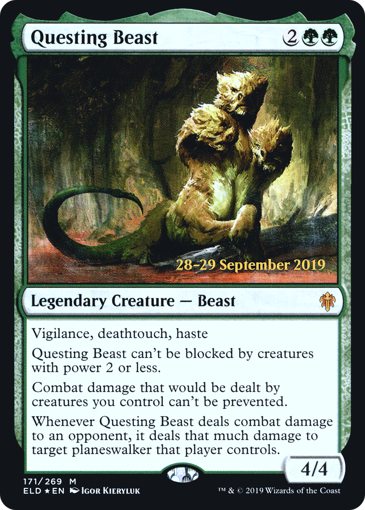 Questing Beast  [Throne of Eldraine Prerelease Promos]