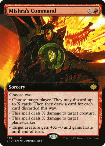 Mishra's Command (Extended Art) [The Brothers' War]