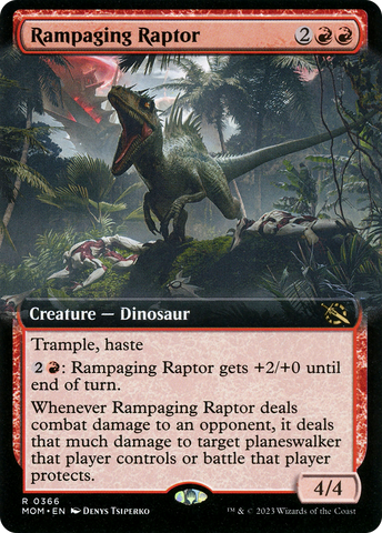Rampaging Raptor (Extended Art) [March of the Machine]