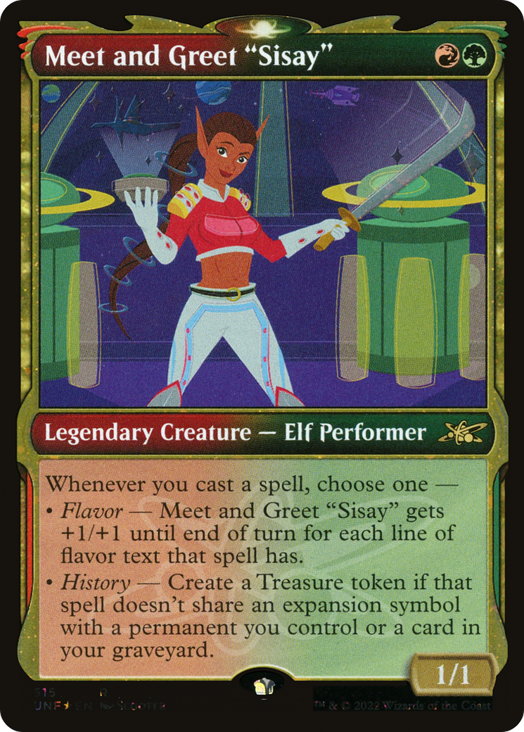 Meet and Greet "Sisay" (Showcase) (Galaxy Foil) [Unfinity]