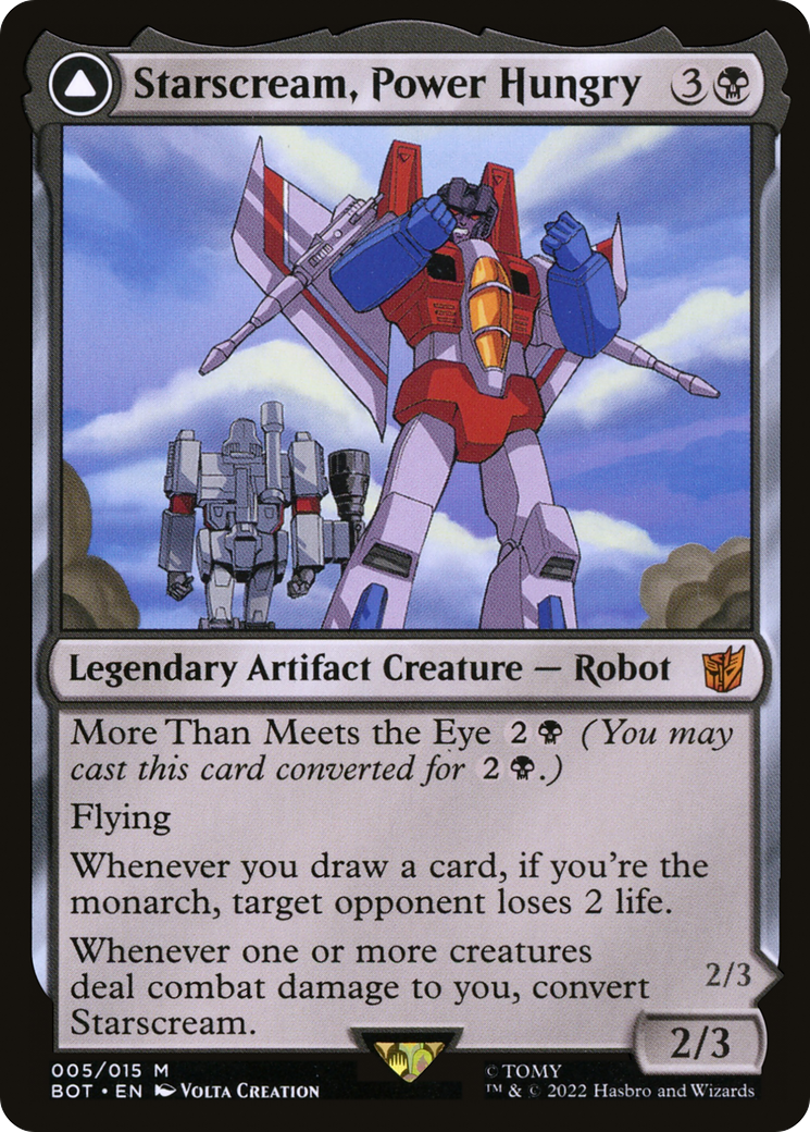 Starscream, Power Hungry // Starscream, Seeker Leader [Universes Beyond: Transformers]