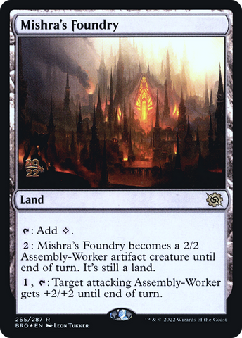 Mishra's Foundry [The Brothers' War: Prerelease Promos]