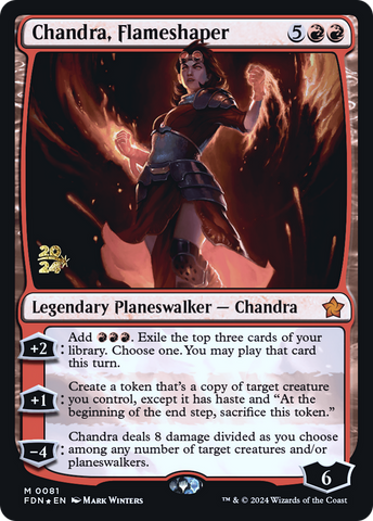 Chandra, Flameshaper [Foundations Prerelease Promos]