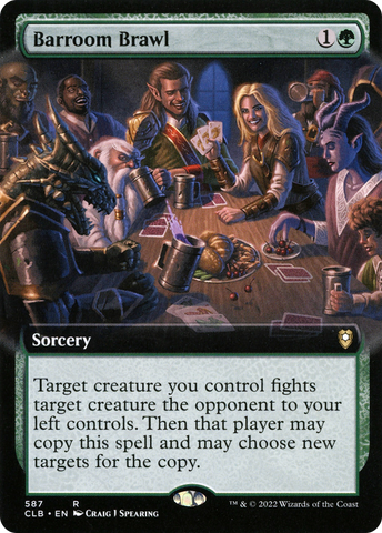 Barroom Brawl (Extended Art) [Commander Legends: Battle for Baldur's Gate]