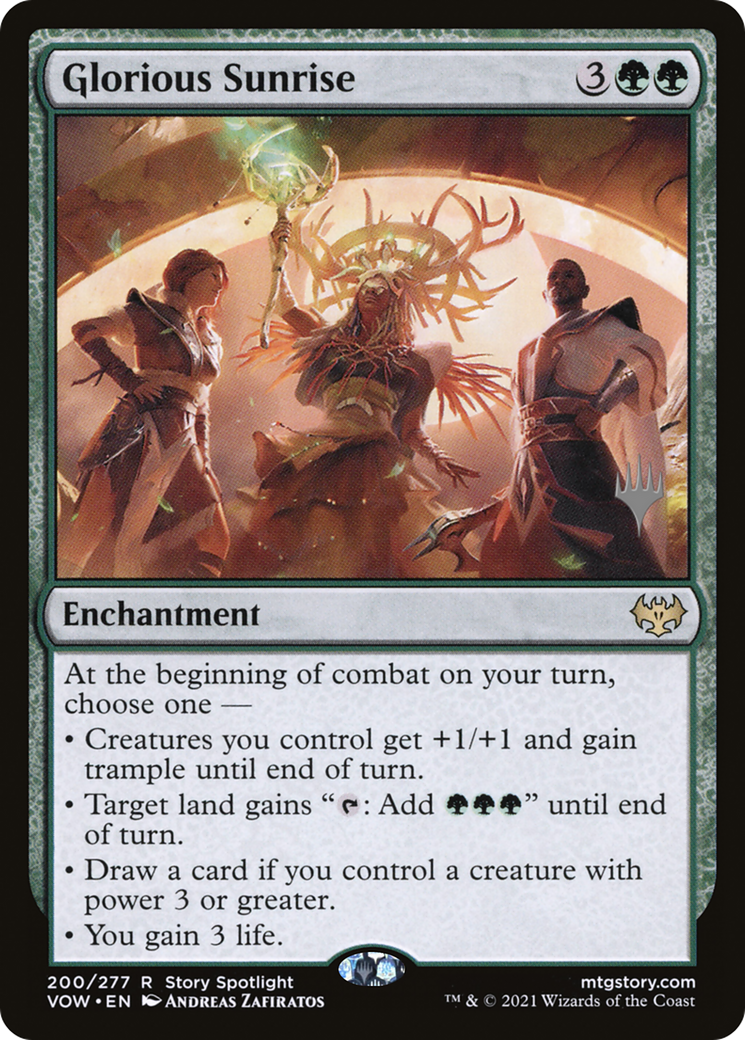 Glorious Sunrise (Promo Pack) [Innistrad: Crimson Vow Promos]