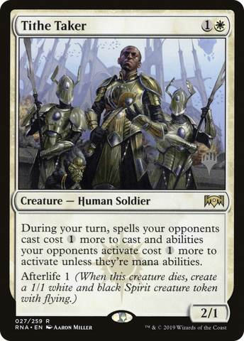 Tithe Taker (Promo Pack) [Ravnica Allegiance Promos]