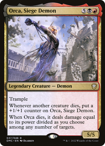 Orca, Siege Demon [Dominaria United Commander]