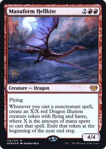 Manaform Hellkite [Innistrad: Crimson Vow Prerelease Promos]