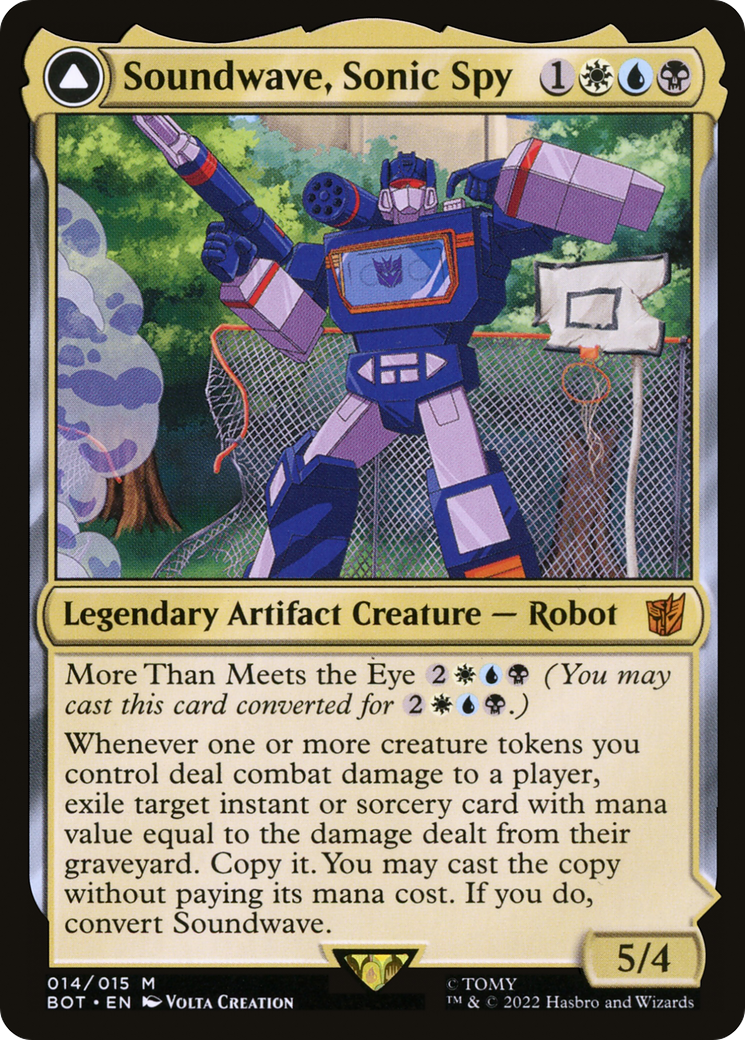Soundwave, Sonic Spy // Soundwave, Superior Captain [Universes Beyond: Transformers]