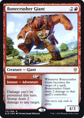 Bonecrusher Giant // Stomp  [Throne of Eldraine Prerelease Promos]
