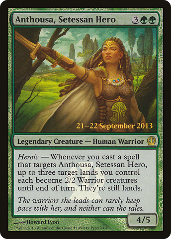 Anthousa, Setessan Hero  [Theros Prerelease Promos]