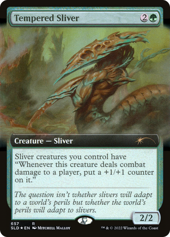Tempered Sliver (Extended Art) [Secret Lair Drop Promos]