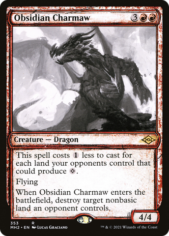 Obsidian Charmaw (Sketch) [Modern Horizons 2]