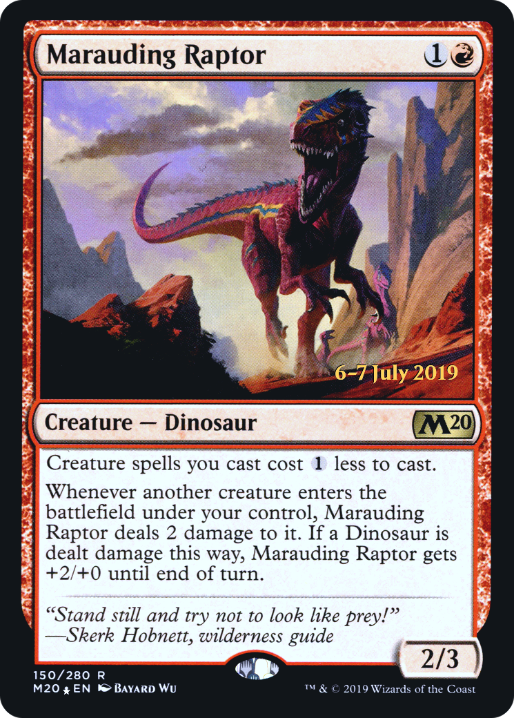 Marauding Raptor  [Core Set 2020 Prerelease Promos]