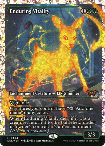 Enduring Vitality (Japan Showcase Fracture Foil) [Duskmourn: House of Horror]