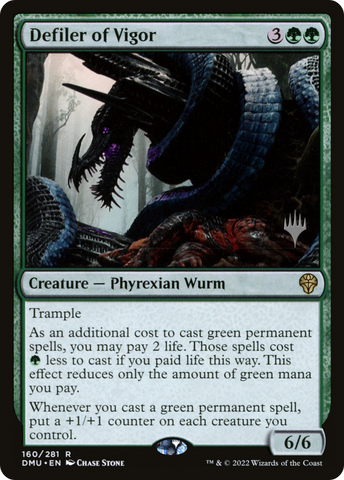 Defiler of Vigor (Promo Pack) [Dominaria United Promos]